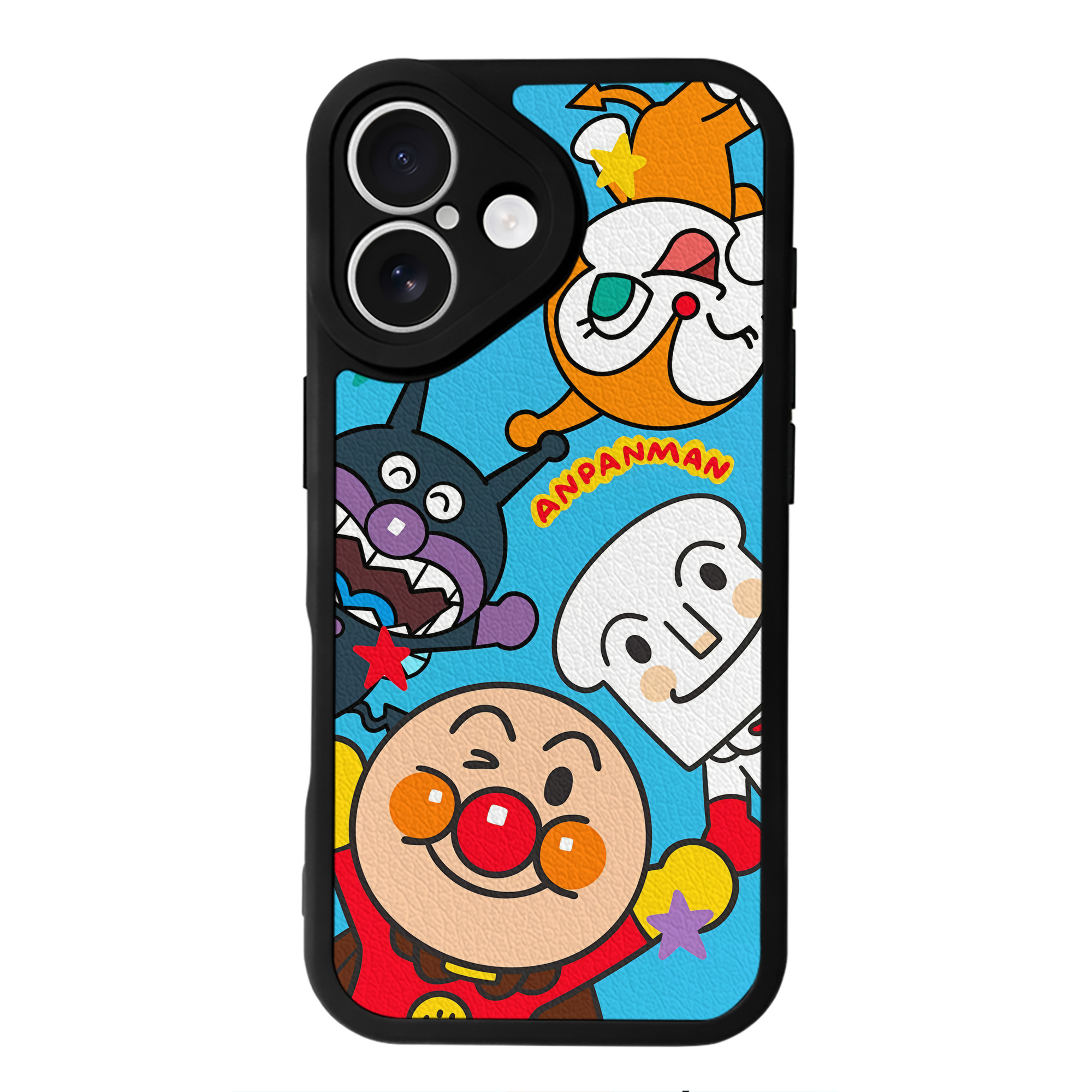 （画像用） アンパンマン Anpanman 【iPhone 16シリーズ対応】シリコンスマホケース（レザー調） 材質：シリコン